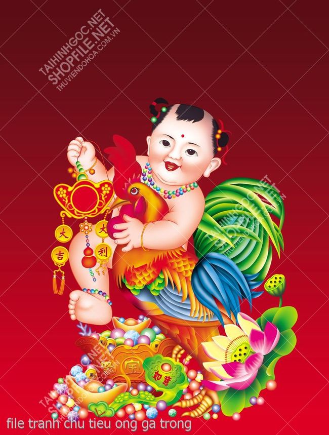 file tranh chu tieu ong ga trong